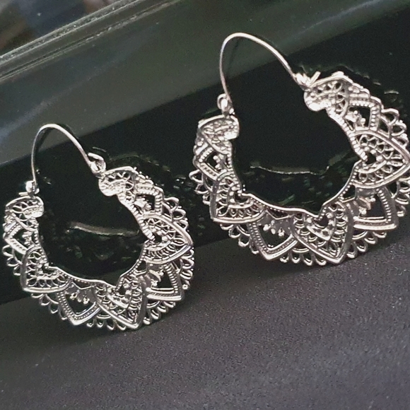 Delicate Silver Earrings - Picture 1 of 4